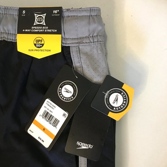 SPEEDO Men's 5.5" UPF Swim Trunks with Pockets  🏄🏊  NEW!!! - Picture 12 of 14